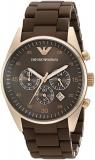 Emporio Armani Men's AR5890 Sport Brown Silicone Watch