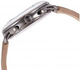 Emporio Armani Men's Dress Stainless Steel Quartz Watch with Leather Calfskin Strap, Grey, 22 (Model: AR11107)