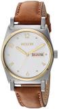 Nixon Women's 'Jane' Quartz Stainless Steel and Leather Casual Watch, Color:Brow...