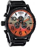 Nixon 51-30 Chrono All Black/Sunrise Watch A083-580