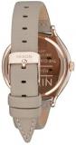 NIXON Clique Leather A1250 - Rose Gold/Gray - 50m Water Resistant Women's Analog Classic Watch (38mm Watch Face, 17mm-15mm Leather Band)