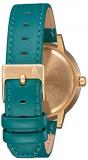 NIXON Kensington Leather A108 - Gold/White/Teal - 50m Water Resistant Women's Analog Classic Watch (37mm Watch Face, 16mm Leather Band)