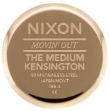 NIXON Medium Kensington Leather A1261 - Gold/Black - 50m Water Resistant Women's Analog Classic Watch (32mm Watch Face, 12mm Leather Band)