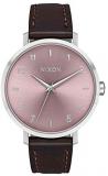 NIXON Arrow Leather A1091 - Silver/Pale Lavender - 50m Water Resistant Women's Analog Classic Watch (38mm Watch Face, 17.5mm Leather Band)