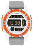 NIXON Men's Stainless Steel Quartz Watch with Silicone Strap, Grey (Model: Star ...