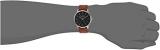 Nixon Men's Porter 35 Stainless Steel Japanese-Quartz Watch with Leather-Synthetic Strap, Brown, 17 (Model: A11991037)