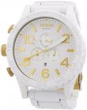 Nixon A0831035-00 Chrono Leather White Watch