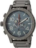 Nixon Men's '51-30 Chrono' Quartz Stainless Steel Watch, Color:Grey (Model: A0832340-00)