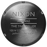 NIXON Time Teller A045 - Black/Split - 100m Water Resistant Men's Analog Fashion Watch (37mm Watch Face, 19.5mm-18mm Stainless Steel Band)