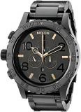 NIXON Men's A083957 51-30 Black Stainless Steel Chrono Watch