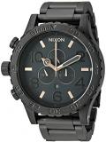Nixon 51-30 Chrono Black/Rose Gold Men&rsquo;s Underwater Stainless Steel Watch (51mm. Black &amp; Rose Gold Face/Black Stainless Steel Band)