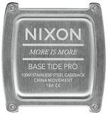 NIXON Base Tide Pro A1212 - Black/Green Positive - 100m Water Resistant Men's Digital Surf Watch (42mm Watch Face, 24mm Pu/Rubber/Silicone Band)