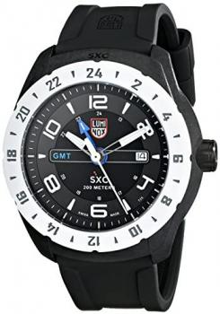 Luminox Men's SXC PC Carbon GMT Analog Display Analog Quartz Black Watch