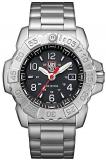 Luminox Men's SEA Swiss-Quartz Watch with Stainless-Steel Strap, Silver, 24 (Model: 3252)