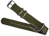 Luminox NATO Nylon Watch Ballistic Strap 22mm 3 Ring Green Color