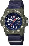 Luminox Men's SEA Stainless Steel Swiss-Quartz Watch with Nylon Strap, Blue, 24 (Model: 3503.ND)