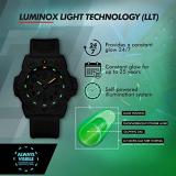 Luminox Mens Wrist Watch Navy Seal XS.3517.NQ.Set - 45mm Black, Green Stainless Steel 200 M Water Resistant