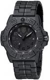 Luminox Navy Seal Mens Watch Black Out (XS.3502.BO.L / 3500 Series): 200 Meter Water Resistant + Light Weight Carbon Case and Band + Constant Night Visibility