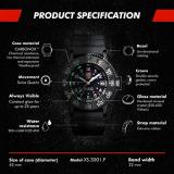 Luminox The Original Navy Seal Mens Watch Black Display (XS.3001.F/Navy Seal Series): 200 Meter Water Resistant + Light Weight Case + Constant Night Visibility