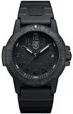 Luminox Navy Seal Watch 39 mm for Men and Women Black Out (XS.0301.BO / 0300 Series): 100 Meter Water Resistant + Light Weight Case + Hardened Mineral Glas