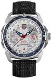 Luminox Ice SAR Arctic 1200 Series Watch Silver, Blue, Red Dial Textil Black Str...