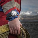 Luminox Ice SAR Arctic 1200 Series Watch Silver, Blue, Red Dial Textil Black Strap XL.1208
