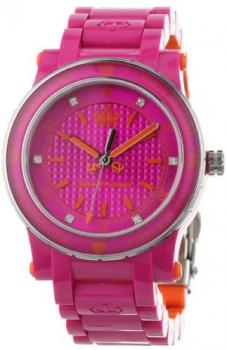 Juicy Couture Women's 1900727 HRH Hot Pink and Orange Plastic Bracelet Watch