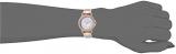 Juicy Couture Black Label Women's JC/1008IRWT Swarovski Crystal Accented Rose Gold-Tone and White Strap Watch