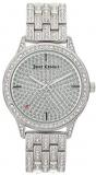 Juicy Couture Women's 38.00 mm Quartz Watch with Silver Analogue dial and Silver Metal JC/1138PVSV