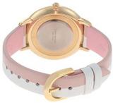 kate spade new york Women's Stainless Steel Quartz Watch with Leather Strap, Multi, 15.3 (Model: KSW1531)