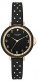 Kate Spade New York Women's Park Row Stainless Steel and Silicone Quartz Watch