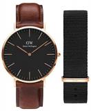 Daniel Wellington Gift Set, Classic St Mawes 40mm Rose Gold Watch with Cornwall ...