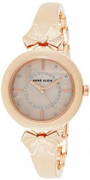 Anne Klein 3298BHRG Women's Pink MOP Dial Pink Bracelet Watch