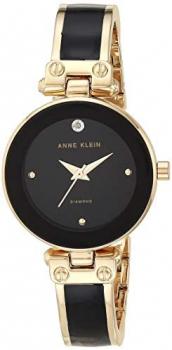 Anne Klein Women's Genuine Diamond Dial Bangle Watch