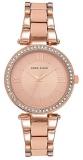 Anne Klein 3014BHRG Women's Rose Gold Dial Bracelet Quartz Watch