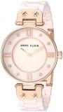 Anne Klein Women's Premium Crystal Accented Ceramic Bracelet Watch, AK/3478