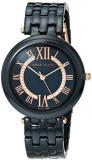 Anne Klein Women's Premium Crystal Accented Navy Blue Ceramic Bracelet Watch, AK/3670NVRG
