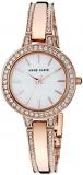 Anne Klein Women's AK/3355 Premium Crystal Accented Watch and Bangle Set