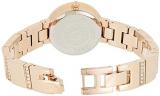 Anne Klein Women's AK/3190RGRG Premium Crystal Accented Rose Gold-Tone Bracelet Watch