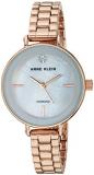 Anne Klein Women's Genuine Diamond Dial Rose Gold-Tone Bracelet Watch, AK/3386LGRG