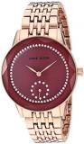 Anne Klein Women's Premium Crystal Accented Rose Gold-Tone Bracelet Watch, AK/3506MVRG