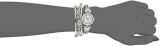 Anne Klein Women's Premium Crystal Accented White and Silver-Tone Watch and Bracelet Set, AK/3576WTST