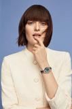 Anne Klein Women's Swarovski Crystal Accented Ceramic Bracelet Watch, AK/3672
