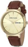 Anne Klein Women's Day/Date Function Croco-Grain Strap Watch, AK/3824