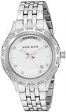 Anne Klein Women's Premium Crystal Accented Day/Date Function Two-Tone Bracelet Watch, AK/3475SVRT