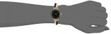 Anne Klein Women's AK/2216BKGB Premium Crystal Accented Gold-Tone and Black Bangle Watch