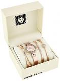 Anne Klein Women's Premium Crystal Accented Watch and Bangle Set, AK/3368