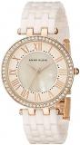 Anne Klein Women's AK/2130RGLP Premium Crystal-Accented Rose Gold-Tone and Light...