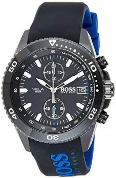 Hugo Boss Men&#39;s Chronograph Quartz Watch with Silicone Strap 1513776