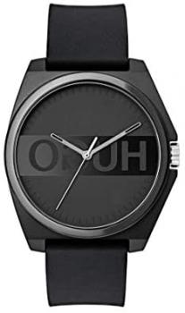 HUGO by HUGO BOSS Men&#39;s #Play Quartz Watch with Silicone Strap, Black, 20 (Model: 1520006)